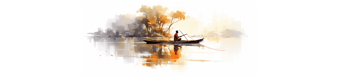 SharePoint Migration banner image man fishing in a lake